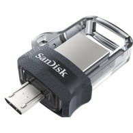 Memoria Usb Ultra Dual Drive M3.0, 128Gb, Usb 3.0, Lectura 150Mb/S, Gris SANDISK SANDISK