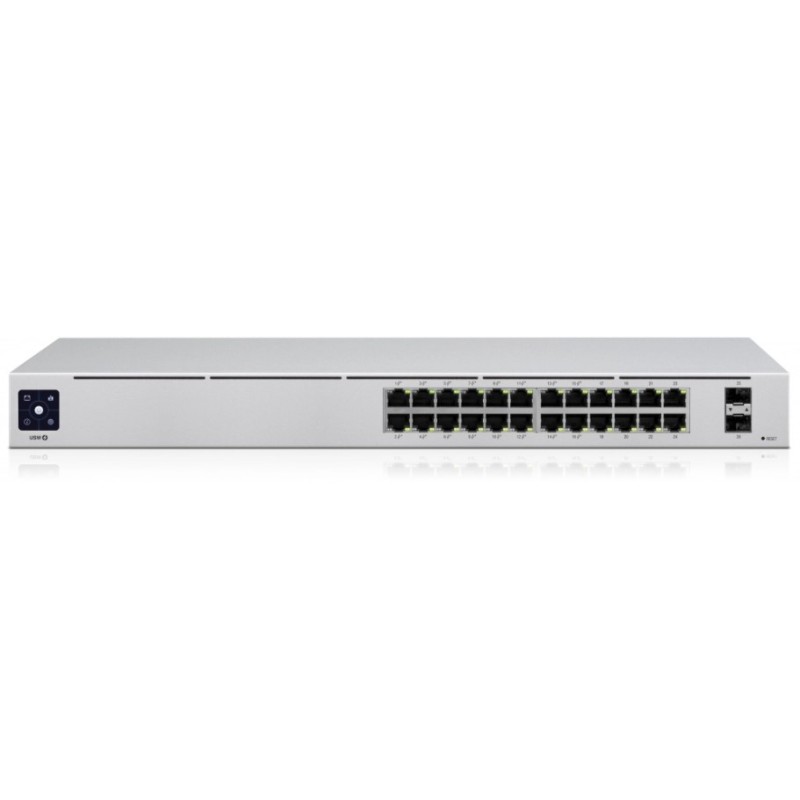 Switch Networks Gigabit Ethernet UBIQUITI Unifi, 24 Puerto Poe+, 2 Puertos Sfp, 52 Gbit/S - Administrable UBIQUITI