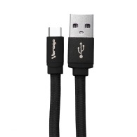 Vorago Cable USB Macho - USB-C Macho, 2 Metros, Negro