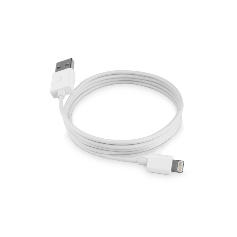 Cable De Carga Certificado Mfi Ligthning Macho - Usb 2.0 Macho, 1 Metro, Blanco, Para Ipod/Iphone/Ipad Klip Xtreme Klip Xtreme