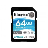 Memoria Flash Canvas Go! Plus, 64Gb Sdxc Uhs-I Clase 10 Kingston KINGSTON