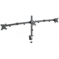 Soporte de Mesa Manhattan para 3 Monitores 13" - 27", 21Kg, Negro