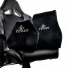 Yeyian Kit de Almohadas Aren Serie 2500 para Silla Gamer, Lumbar y Cervical, Negro