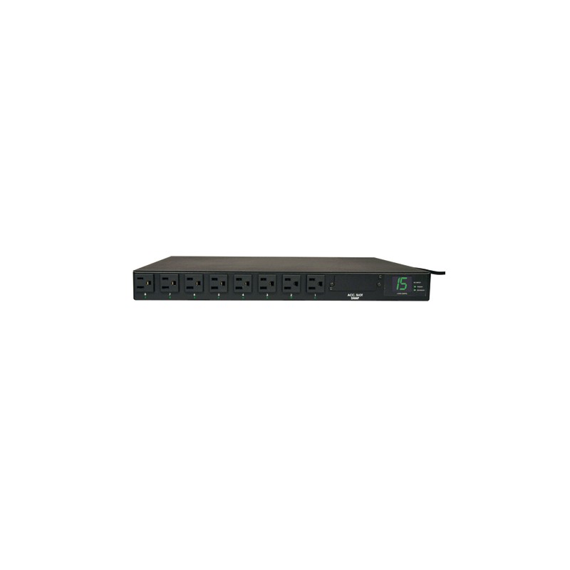 Tripp Lite PDU Monofásico con Medidor Digital, 5A 120V, Instalación Horizontal 1U de Rack