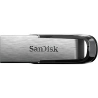 Memoria USB SanDisk ULTRA FLAIR, 128GB, USB 3.0, Plata/Negro