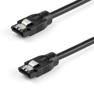 Cable StarTech.com Redondo SATA 7-pin Macho - SATA 7-pin Macho, 30cm, Negro