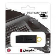 Memoria USB Kingston DataTraveler Exodia, 128GB, USB A, Negro