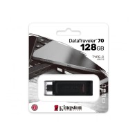 Memoria USB Kingston DataTraveler 70 - 128GB - USB-C 3.2 - Negro