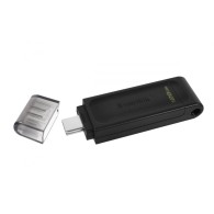 Memoria USB Kingston DataTraveler 70 - 128GB - USB-C 3.2 - Negro