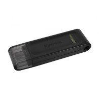 Memoria USB Kingston DataTraveler 70 - 128GB - USB-C 3.2 - Negro