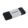 Memoria USB Kingston DataTraveler 80, 128GB, USB C 3.2, Negro/Plata