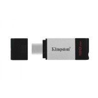 Memoria USB Kingston DataTraveler 80, 128GB, USB C 3.2, Negro/Plata