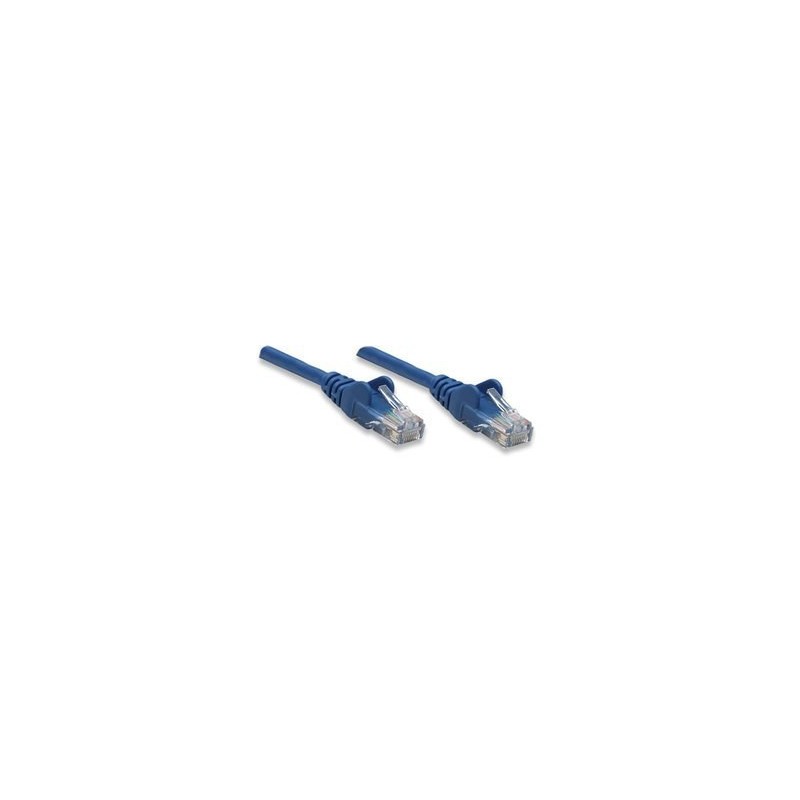 Intellinet Cable Patch Cat5e UTP 100% Cobre, RJ-45 Macho - RJ-45 Macho, 50cm, Azul