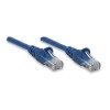 Intellinet Cable Patch Cat5e UTP 100% Cobre, RJ-45 Macho - RJ-45 Macho, 50cm, Azul