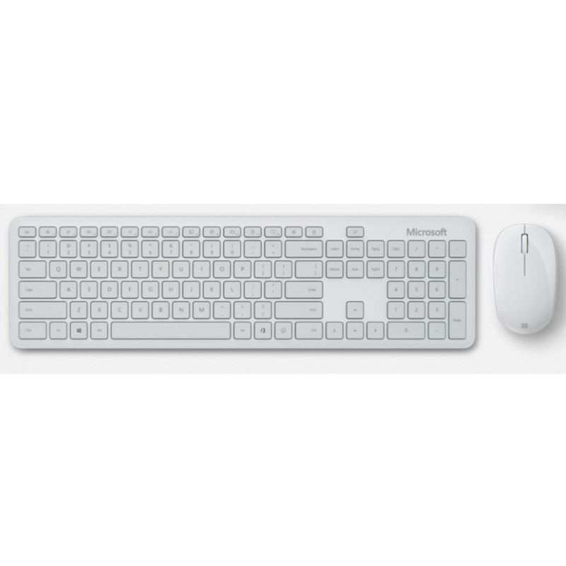 Teclado Y Mouse Qhg-00033, Inalámbrico, Bluetooth, Blanco (Español) Microsoft MICROSOFT
