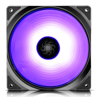 Ventilador DeepCool CF 140 RGB, 140mm, 500 - 1200RPM, Negro - 2 en 1