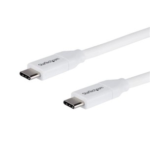 Cable StarTech.com USB-C 2.0 Macho, 4 Metros, Blanco