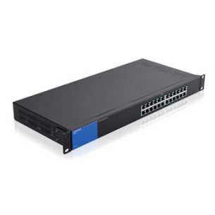 Switch Gigabit Ethernet Lgs124, 24 Puertos 10/100/1000Mbps, 8000 Entradas - No Administrable LINKSYS