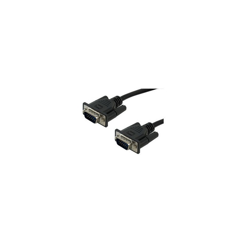 Manhattan Cable para Monitor SVGA 5mm, VGA (D-Sub) Macho - VGA (D-Sub) Macho, 1.8 Metros, Negro
