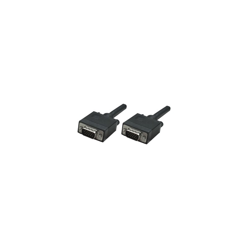 Manhattan Cable para Monitor SVGA 8mm, VGA (D-Sub) Macho - VGA (D-Sub) Macho, 30 Metros, Negro