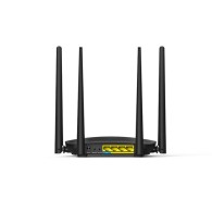 Router Inteligente Ac5, 3 Puertos, Gigabit, 2.4/5 Ghz, 4 Antenas, Negro TENDA TENDA