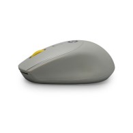 Mouse Getttech Óptico Gac-24407G, Inalámbrico, Usb, 1600Dpi, Gris/Amarillo GETTTECH
