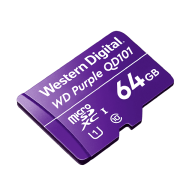 Memoria Flash Western Digital Wd Purple Sc Qd101, 64Gb Microsdhc Clase 10 WESTERN DIGITAL WESTERN DIGITAL