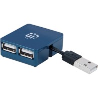Micro Hub USB 2.0 de 4 Puertos, 480 Mbit/s Manhattan