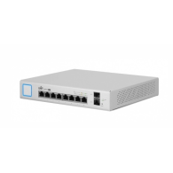 Switch Networks Gigabit Ethernet UBIQUITI Us-8-150W, 8 Puertos 10/100/1000Mbps + 2 Puertos Sfp, 20 Gbit/S - Administrable UBIQUITI