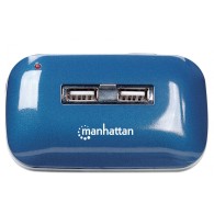 Manhattan Hub USB 2.0 de 7 Puertos, 480 Mbit/s, con Fuente