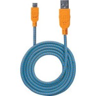Manhattan Cable USB 2.0 A Macho - Micro USB 2.0 B Macho, 1 Metro, Azul/Naranja