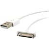 Apple Cable USB A Macho - 30-pin Macho, Blanco, para iPod/iPhone/iPad