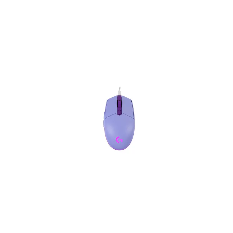 Logitech Mouse Gamer Óptico G203 LightSync, Alámbrico, USB, 8000DPI, Morado