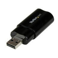 Adaptador de Audio USB A - 2x 3.5mm, Negro StarTech.com
