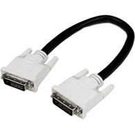 Cable para Monitor DVI-D Macho - DVI-D Macho, 30cm, Negro