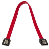 Cable SATA con Cierre de Seguridad Macho - Macho, 30cm, Rojo