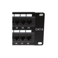 Panel De Parcheo Tipo 110 Cat6, 24 Puertos Rj-45, 1U, Negro Nexxt Solutions NEXXT