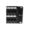 Panel De Parcheo Tipo 110 Cat6, 24 Puertos Rj-45, 1U, Negro Nexxt Solutions NEXXT