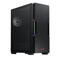 Gabinete Gaming XPG STARKER-BKCWW, Media torre, RGB, Sin fuente de poder, Negro