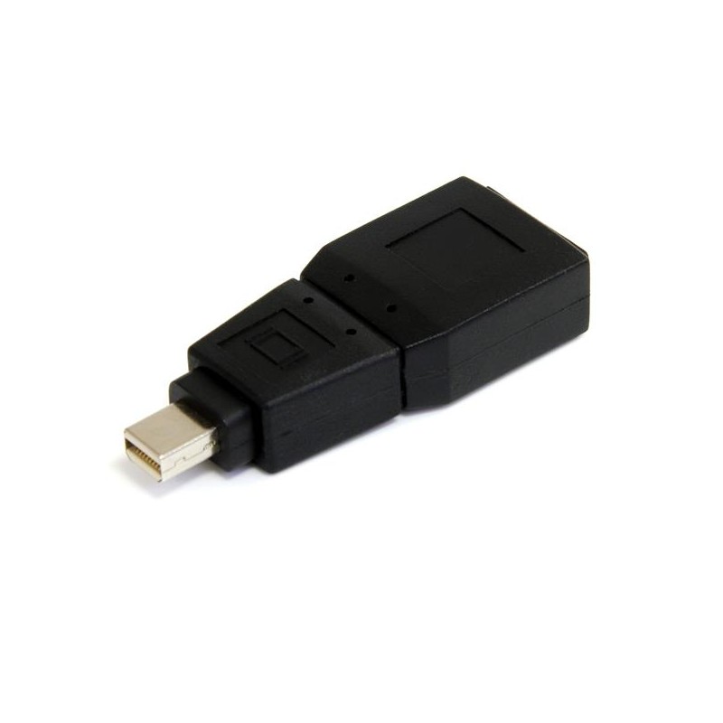 Adaptador Convertidor Mini DisplayPort Macho - DisplayPort Hembra, Negro