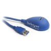 Cable de Extensión USB 3.0 A Macho - USB A Hembra, 1.5 Metros, Azul