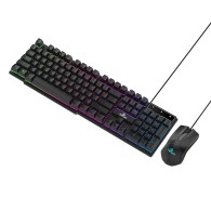 Kit de Teclado y Mouse Yeyian Phoenix 2000 RGB, Alámbrico en Ingles USB