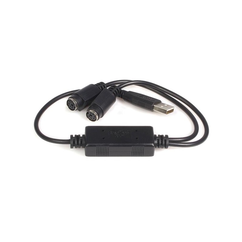 Cable USB A Macho, 2 - DIN 6 Hembra, Negro StarTech.com