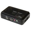 Switch KVM, USB, 2 Puertos, con Audio y Cables StarTech.com