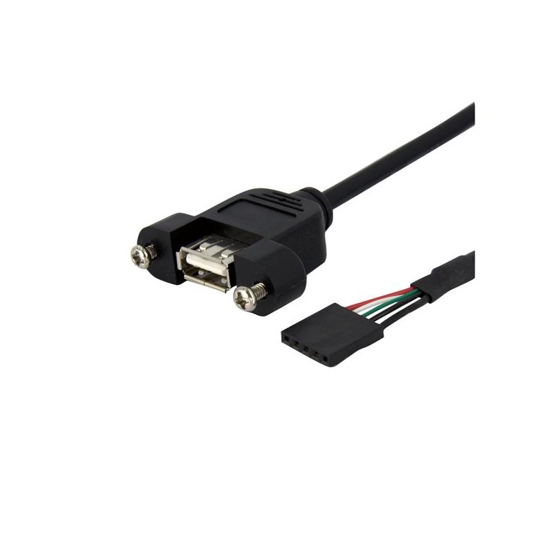 Cable USB 2.0 para Montaje en Panel Conexión a Placa Madre Hembra USB A StarTech.com