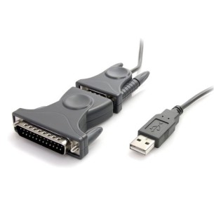Cable Adaptador ICUSB232DB25 de 0.9m USB 90cm, Gris Startech.com