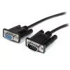 Cable 50cm Extensión Directo Straight Through Serial RS232 Video EGA DB9 Macho a Hembra - Negro