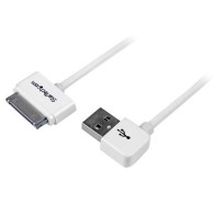 Cable Cargador 1m Conector Dock Connector de Apple 30 Pines a USB en Ángulo Izquierdo iPod iPhone iPad