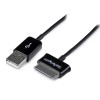 Cable Adaptador 1m Conector Dock USB para Samsung Galaxy Tab - Negro - USB A Macho