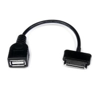 Cable Adaptador USB para Samsung Galaxy Tab - USB A Hembra, 15cm, Negro StarTech.com